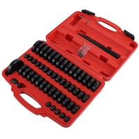52PCS 18-65MM 74MM BUSHING BEARING SEAL DRIVER PUSH PRESS DISC TOOL SET