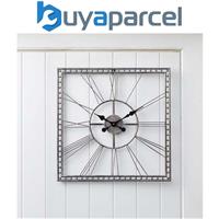 Smart Garden Time Square Metal Wall Clock Home Garden Suitable Indoor Outdoor