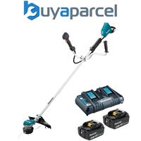 Makita DUR368A Twin LXT 18v 36v Li-Ion Brushless Brush Cutter 2x 6.0ah Batt