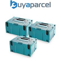Makita MAKPAC Stacking Connector Tool Case Systainer TYPE 3 396 X 296 X 210 x 3
