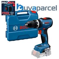 Bosch 18v GSB 18V-65 Brushless Combi Hammer Drill GSB18V65N - Bare Tool + Case