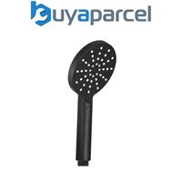 Black 3 Mode Round Shower Head ABS