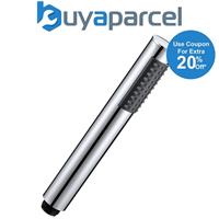 Chrome Pencil Style Single Function Shower Head Rub Clean Nozzles 1/2" BSP