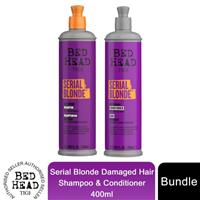 Bed Head by TIGI Serial Blonde Damaged Hair Shampoo & Conditioner 400ml