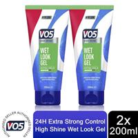 2x of 200ml Wet Look Gel HighShine 24H ExtraStrong Control Slick Polished Effect