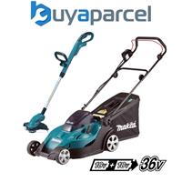 Makita DLM431Z Twin 18v / 36v LXT Cordless 43cm Lawn Mower + DUR181 Strimmer