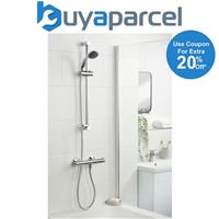 Bristan Thermostatic Bar Mixer Shower Round Chrome Exposed Valve Twin Lever
