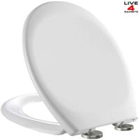 2022 Luxury White Quick Release Soft Close Toilet Seat Fix Bathroom Easy Clean