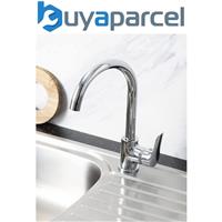 Bristan SE SNK C Seltz Monobloc Kitchen Tap Chrome Single Lever + Flexi Fixings