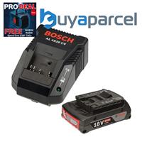 Bosch 18v Battery Starter Set - 1 x 2.0ah Lithium Battery + AL1820 Charger