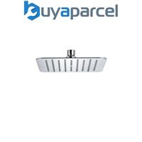 Bristan FH SLSQ01 C Stainless Steel Slimline 200mm Square Fixed Head