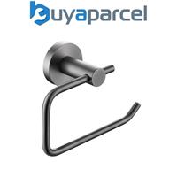 Bristan Round Toilet Roll Holder Gun Metal Grey