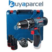 Bosch GSB 12V-15 12v Combi Hammer Drill 2 Speed GSB12V-15 - 2 x 2ah Batteries