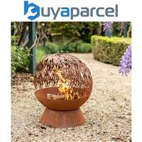 46cm Fuego Fire Globe Garden Firepit Outdoor Heating Fire Wood Burning