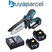 Makita DUC101Z Cordless Brushless Pruning 18V 100mm + 2 x 3AH Battery & Charger