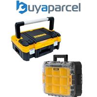 Dewalt DWST1-70704 TStak I + DWST1-71194 TStak Clear Lid 7 Cup Stackable Boxes