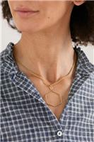 Seasalt Women's Necklace - gold Craft Hexagon Necklace - Viola Gold
