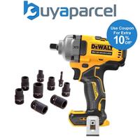 Dewalt 18v XR DCF892N Brushless 1/2 Torque Wrench Detent Pin + 9pc Socket Set