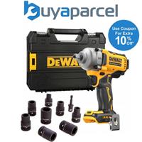 Dewalt 18v XR DCF892NT Brushless 1/2 Torque Wrench DCF892N + Tstak+ 9PC Socket