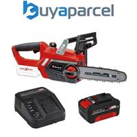 Einhell 18v Cordless Chainsaw 10" 25cm Bar Power X Heavy Duty 4.0AH Battery Kit