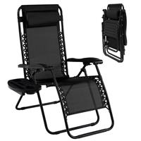 Folding Zero Gravity Chairs Outdoor Patio Recliners with Removable Headrests