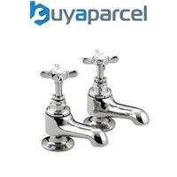 Bristan 1901 Traditional Chrome Edwardian Bath Taps N 3/4 C CD