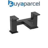 Bristan Cobalt Bath Filler Tap Black Bath Filler Mixer Tap with Ceramic Discs