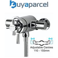 Bristan Rio 2 Exposed Dual Control Thermostatic Mixer Shower Valve 110mm - 155mm