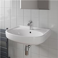 Wall Hung Basin Gloss White - 560 x 415mm Ceramic Bathroom Modern