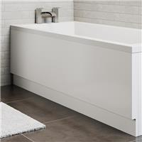 White Gloss Bath Panel 1700mm - Side Acrylic Modern/Traditional Bathroom