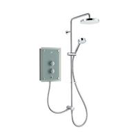 Mira Azora Dual Outlet 9.8kW Electric Shower Frosted Glass - 1.1634.156