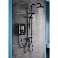 Triton Danzi DuElec Electric Shower Black 9.5kW Modern Rainfall Head Handset