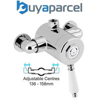 Bristan 1901 Exposed Sequential Top Valve Chrome Mixer Shower 136 - 158mm Pipe