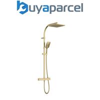 Bristan Quadrato Safe Touch Bar Shower Mixer Brushed Brass QD SHXDIVCTFF BB