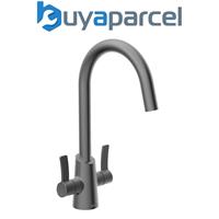 Bristan Acorn Gun Metal EasyFit Kitchen Sink Mixer Tap + Easy Fit Base