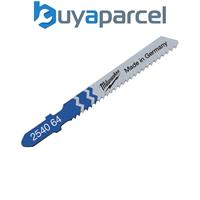 Milwaukee 4932254064 Metal Cutting Jigsaw Blades Pack of 5 T118B MIL2254064