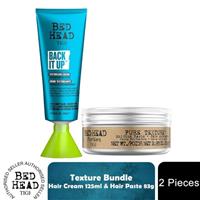 Bed Head for Men Texture Bundle Back It Up Hair Cream & Pure Texture Hair Paste