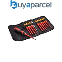 Faithfull FAISDVDES13W Interchangeable VDE Screwdriver Set 13 Piece in Wallet