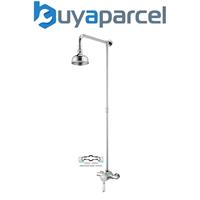 Bristan Colonial 2 Exposed Traditional Shower Mixer + Rose + Rigid Riser 110-155