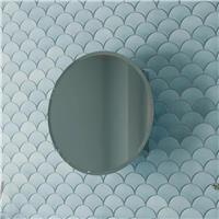 Round Door Stainless Steel Mirror Cabinet 500 x 500mm Modern Bathroom Storage