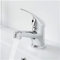 Basin Mixer Tap Chrome Brass Contemporary Wall Mounted Bathroom