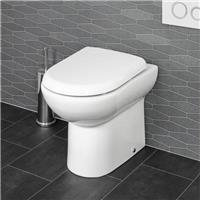 Ceramica Saturn Soft Close D-Shape Toilet Seat - Top Fix White