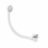 Bathroom Pop up Bath Tub Waste & Overflow Plug Chrome Standard Modern