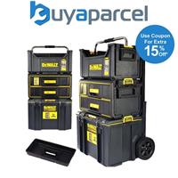 Dewalt Toughsystem 2 DS450 Rolling Tool Trolley + 2 Draw Organiser + DS280 Tote
