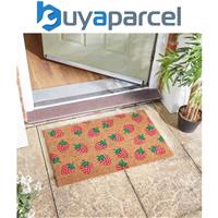 Smart Garden Strawberry Strawbs Patterned Doormat Coir PVC Back Outdoor Mat