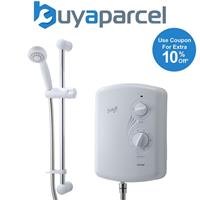 Triton AMBER 3 10.5KW White Chrome Electric Shower Sambada Forte Rapide Caselona