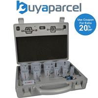 Bosch PRO 14 Piece Progressor Holesaw Set 19mm 72mm HSS Pilot Drills 2608594434