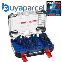 Bosch EXPERT 10pc Construction Material Hole Saw Set Electrician Plumber 20-64mm