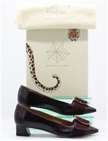 CHARLOTTE OLYMPIA WOMENS COURTS SHOES UK 5 EU 38 DARK BURGUNDY RRP £525 AD