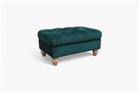 Kingston Storage Footstool, Emperor Green Velvet